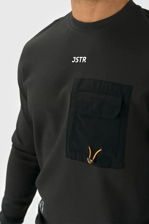 PULOVER Z ŽEPOM IZ MATERIALA INTERLOCK - Image 3
