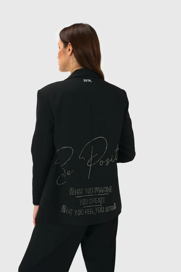 TWILL BLAZER JSTR S KAMENČKI IN LOGOTIPOM