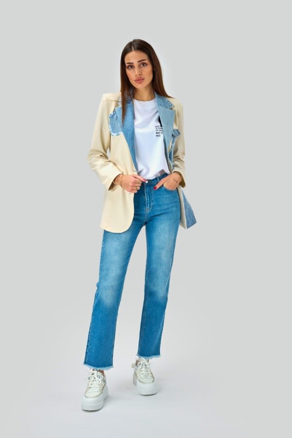 TRENDOVSKI DENIM IN BOMBAŽ BLAZER JSTR
