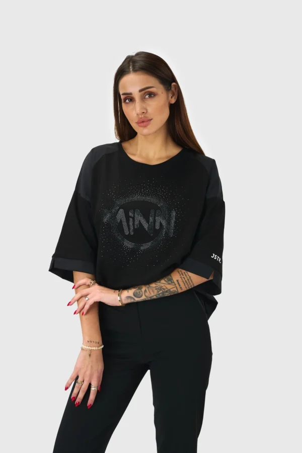 ŠIROKA MAJICA Z NAPISOM "MINN" SERIJE XXL - Image 3