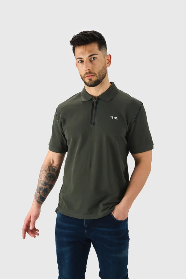 POLO MAJICA JSTR IZ PIQUE BOMBAŽA Z ZADRGO